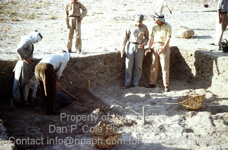 Fld VII; Probe beginning in defined smaller zone within area. (1960, ID: cColepShechem007, Source: slide, Repository: NPAPH-project, Creator(s): Dan P. Cole)
