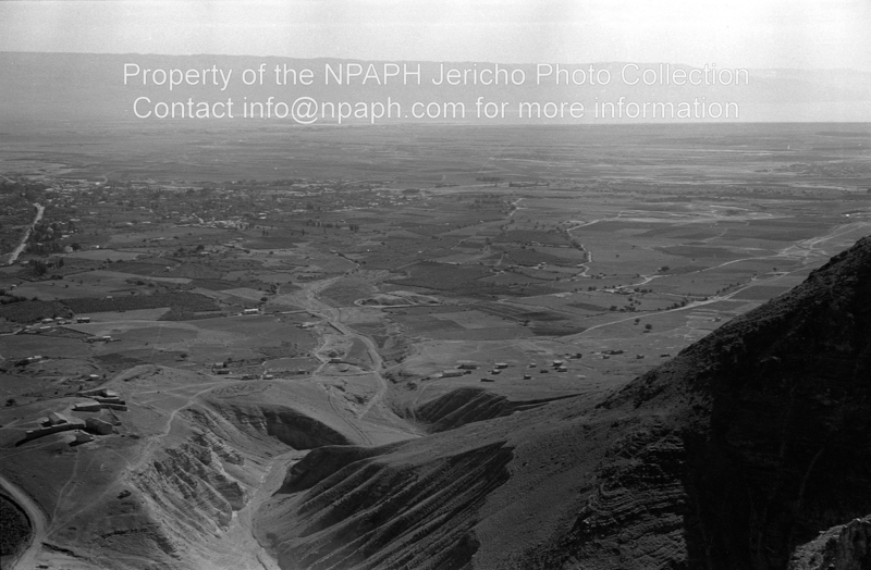 Jericho seen from Galgala (5 Jan 1954; ID: cBoerpSultan8.5; Source: photo; Repository: NPAPH; Creator: Leo Boer)