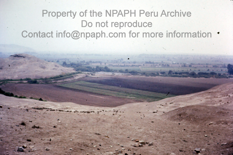 Pachacamac (major long – occupied site); note coastal climate of desert with fog (May 1975; ID: cTugenpPeru0007; Source: slide; Depository: NPAPH; Creator: Philip Tugendrajch)
