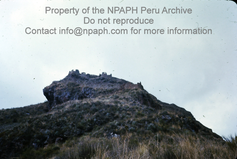 Inca sites near Cusco with Inca terracing (1975-1976; ID: cTugenpPeru0280; Source: slide; Depository: NPAPH; Creator: Philip Tugendrajch)