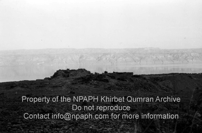 The ruins of Khirbet Qumran (31 Dec 1953; ID: cBoerpQumran12.30; Source: photo; Depository: NPAPH; Creator(s): Leo Boer)